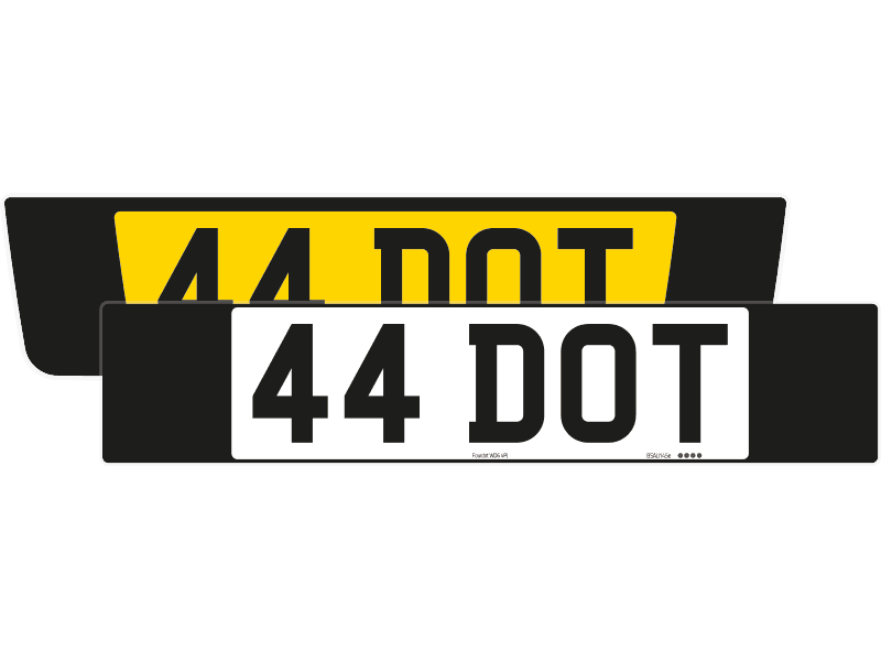 Ferrari Portofino Black Signature & Classic Plate Set