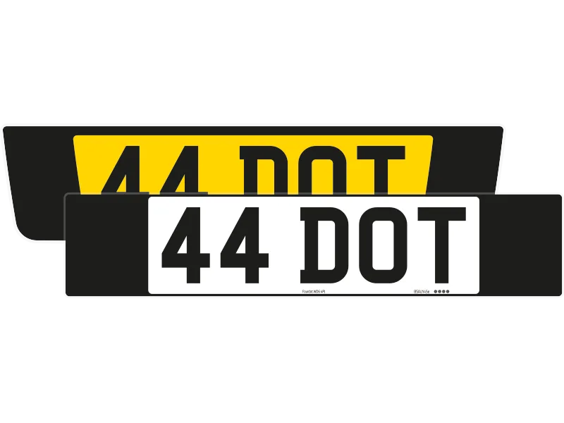 Ferrari Portofino Black Signature & Classic Plate Set