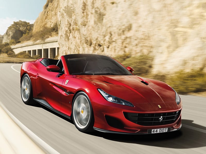 Ferrari Portofino Black Signature & Classic Plate Set