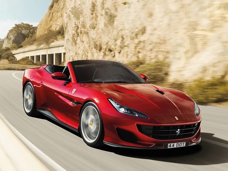 Ferrari Portofino Black Signature & Classic Plate Set