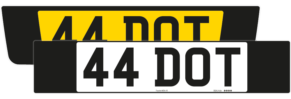 Ferrari Portofino Black Signature & Classic Plate Set