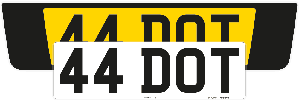 Ferrari Portofino Black Signature & Zero Plate Set