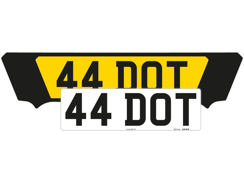 Ferrari 812 GTS Black Signature & Zero Plate Set