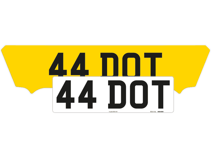 Ferrari 812 GTS Reflective Signature & Zero Plate Set