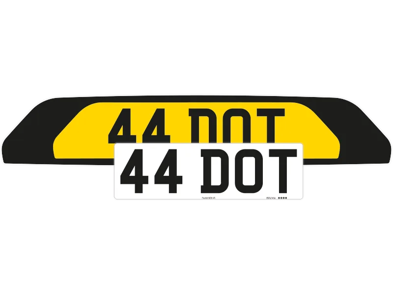 Ferrari 812 Superfast Black Signature & Zero Plate Set