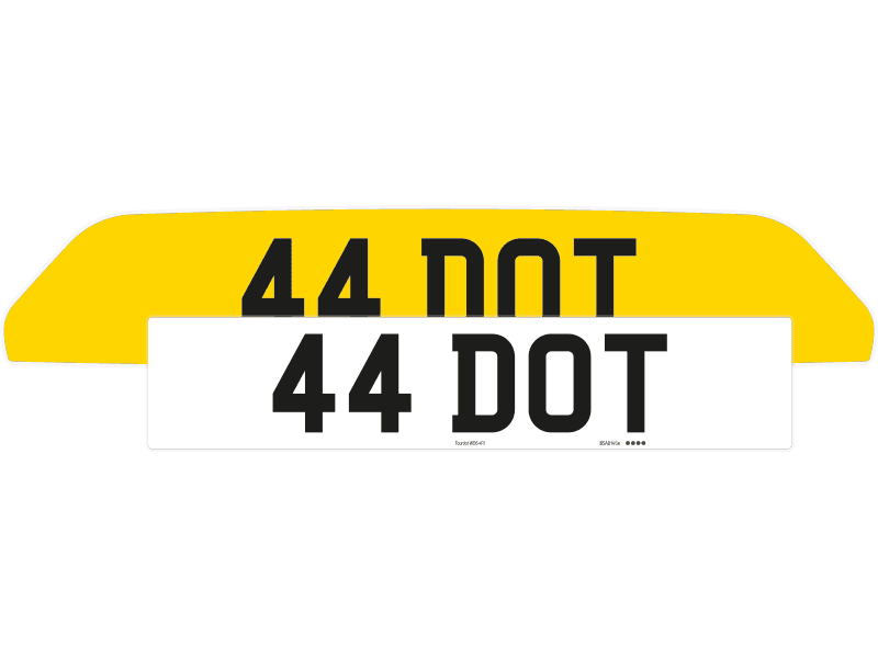 Ferrari 812 Superfast Reflective Signature & Classic Plate Set