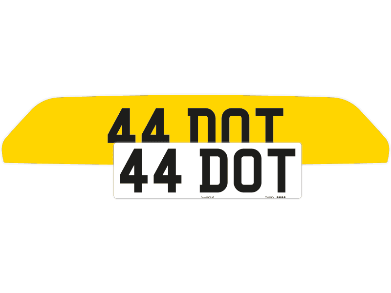 Ferrari 812 Superfast Reflective Signature & Zero Plate Set