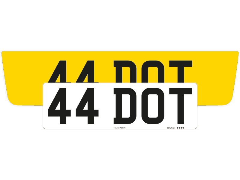 Ferrari Portofino Reflective Signature & Zero Plate Set