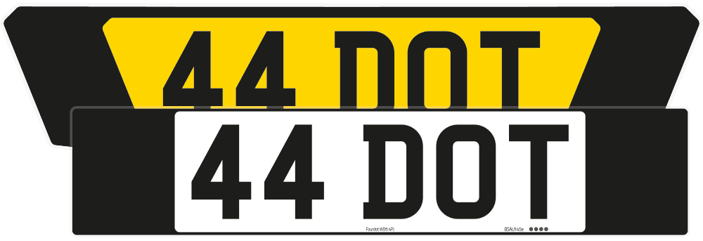 Ferrari 812 GTS Black Signature & Classic Plate Set