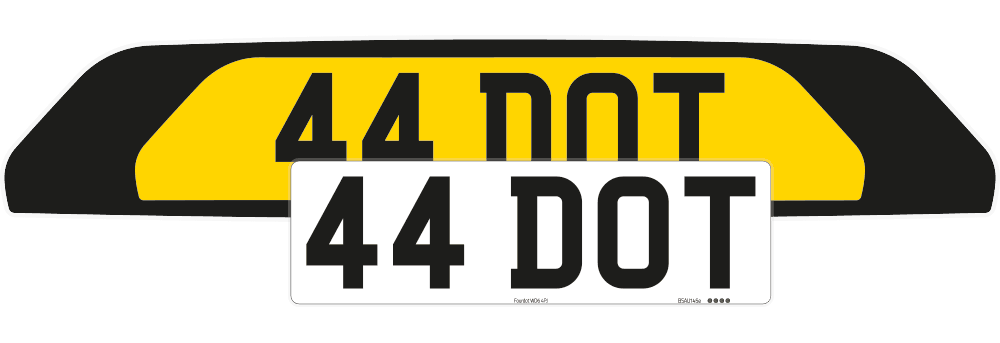 Ferrari 812 Superfast Black Signature & Zero Plate Set