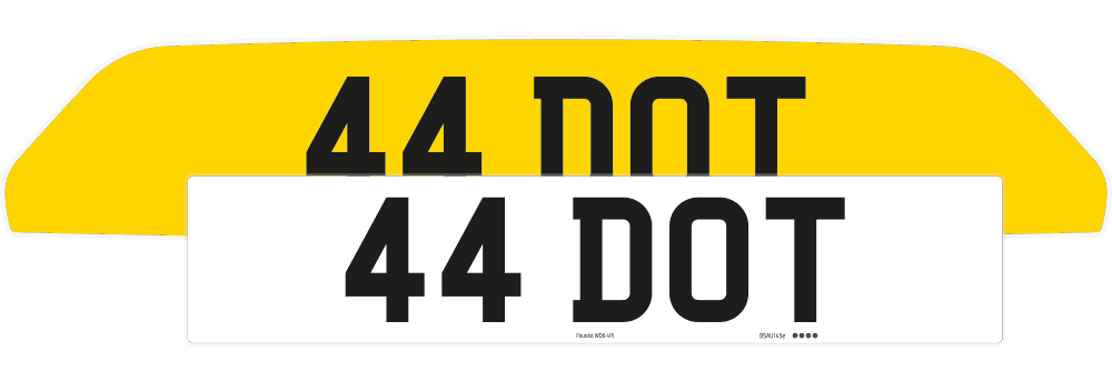 Ferrari 812 Superfast Reflective Signature & Classic Plate Set