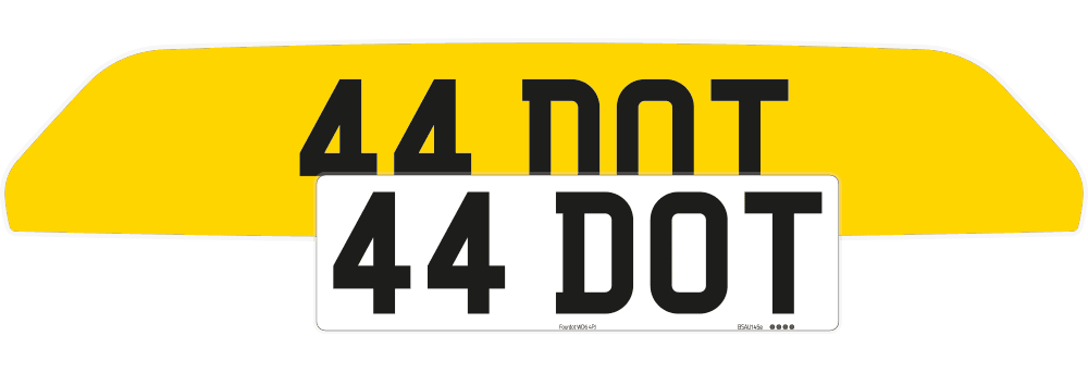 Ferrari 812 Superfast Reflective Signature & Zero Plate Set