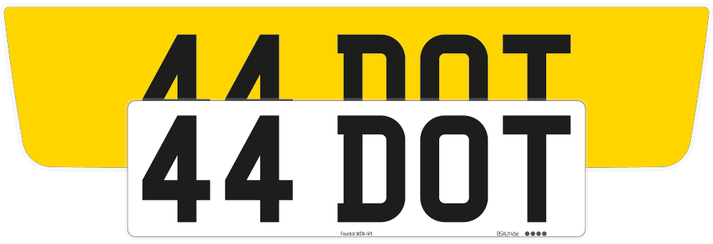 Ferrari Portofino Reflective Signature & Zero Plate Set