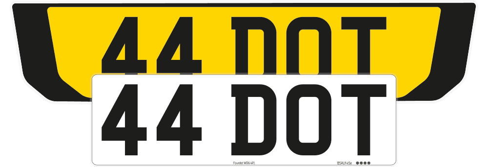 Ferrari 488 GTB Black Signature & Zero Plate Set