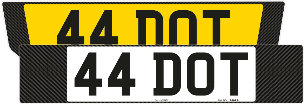 Ferrari 488 GTB Carbon Signature & Classic Plate Set