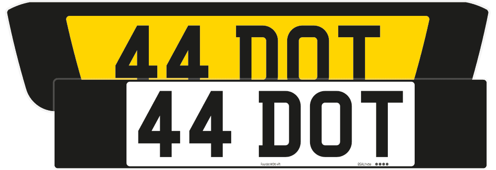 Range Rover Evoque Black Signature & Classic Plate Set