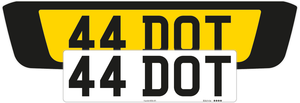 Range Rover Evoque Black Signature & Zero Plate Set