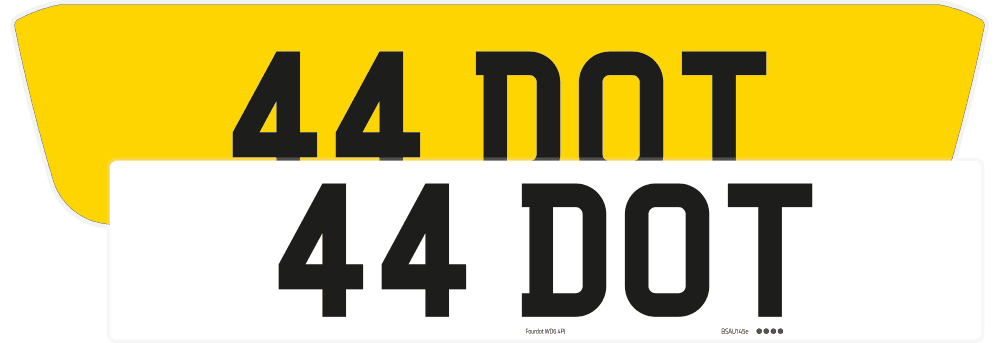 Range Rover Evoque Reflective Signature & Classic Plate Set