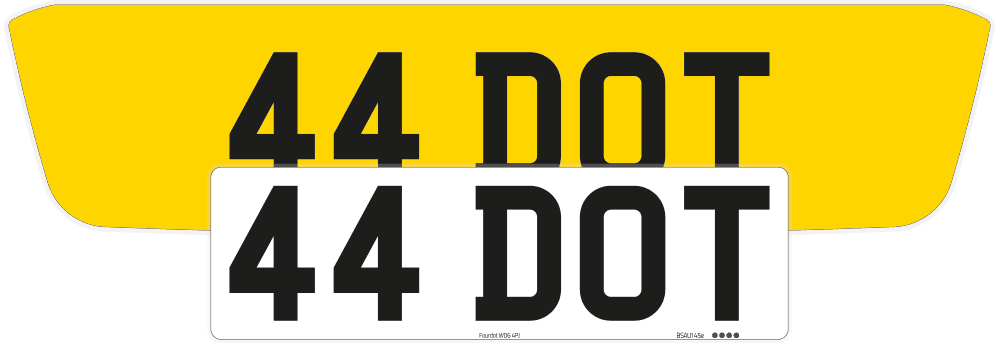 Range Rover Evoque Reflective Signature & Zero Plate Set
