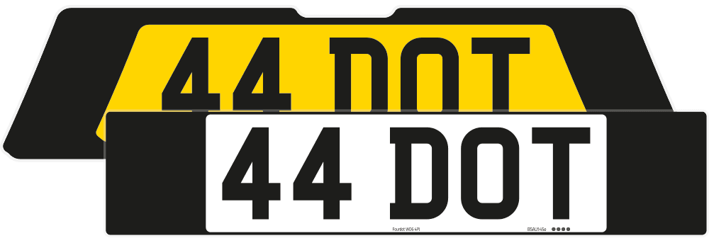 Porsche 992.2 Turbo Black Signature & Classic Plate Set
