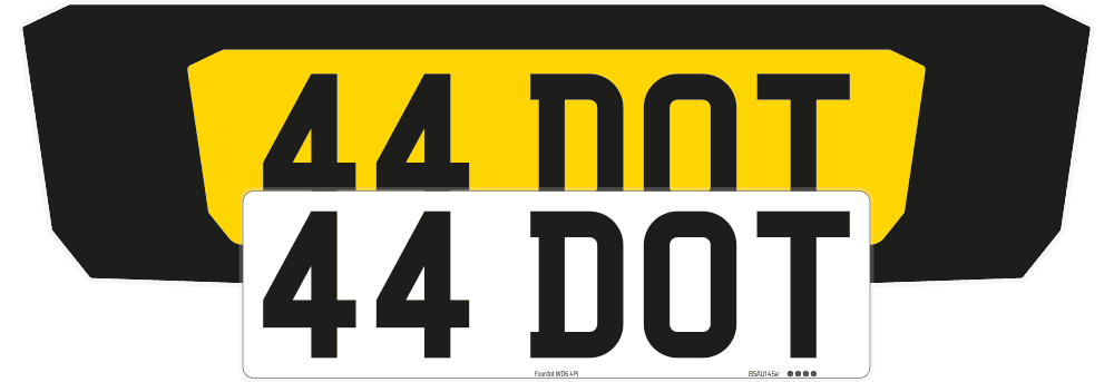 Range Rover Velar Black Signature & Zero Plate Set