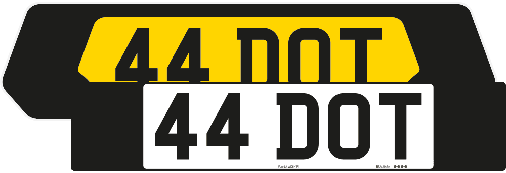 Porsche Panamera  Black Signature & Classic Plate Set