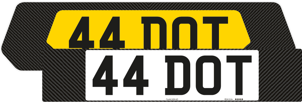 Porsche Panamera Carbon Signature & Classic Plate Set