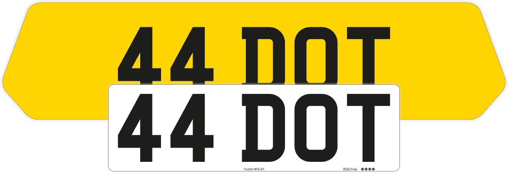 Porsche Panamera Reflective Signature & Zero Plate Set