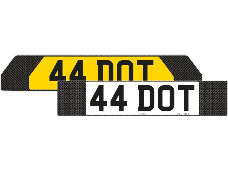 Renault 5 Carbon Signature & Classic Plate Set