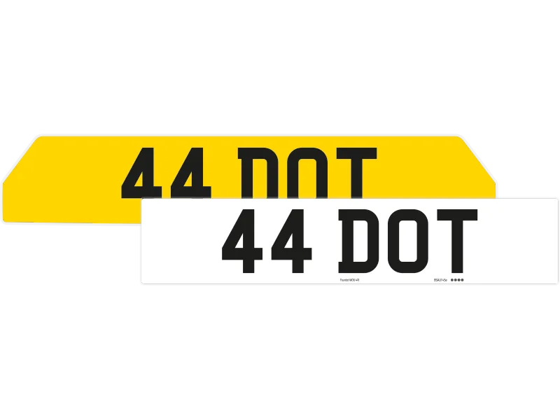 Renault 5 Reflective Signature & Classic Plate Set