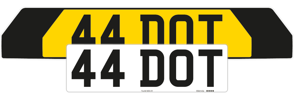 Renault 5 Black Signature & Zero Plate Set