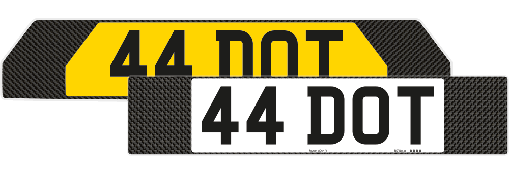 Renault 5 Carbon Signature & Classic Plate Set