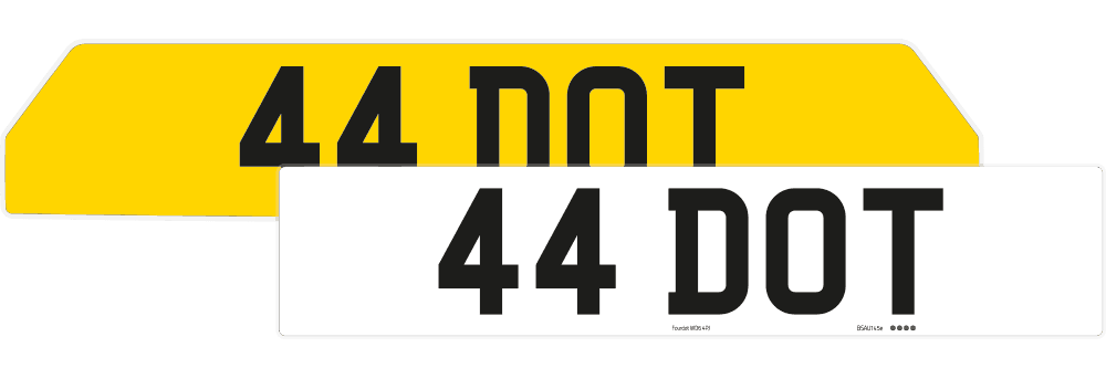 Renault 5 Reflective Signature & Classic Plate Set
