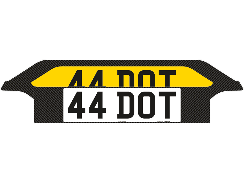 Carbon Signature rear and Classic front plates for Lotus Eletre