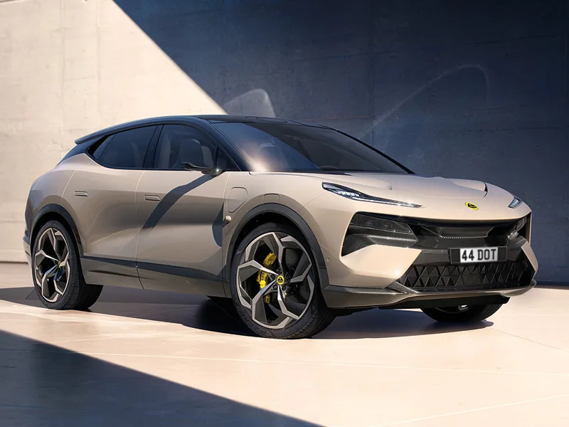 Lotus Eletre with Carbon Classic front number plate
