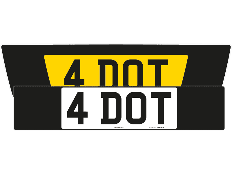 Aston Martin DB9 Black Signature & Classic Plate Set