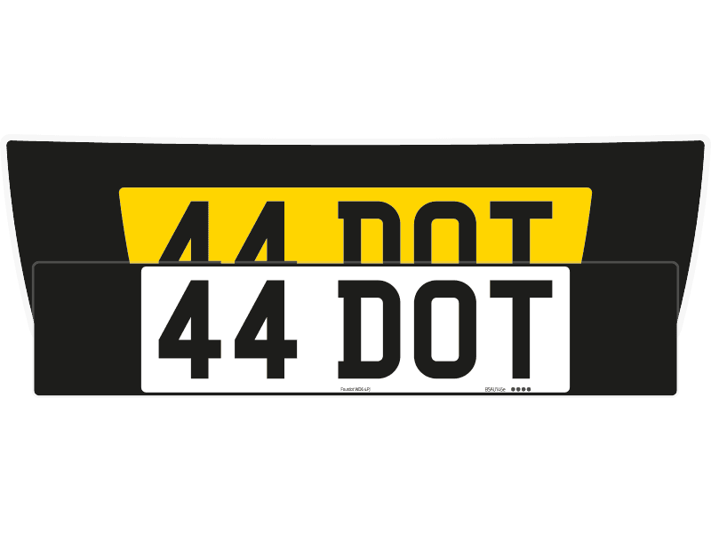 Aston Martin DB9 Black Signature & Classic Plate Set