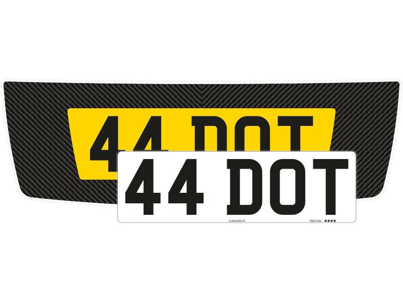 Aston Martin DB9 Carbon Signature & Zero Plate Set