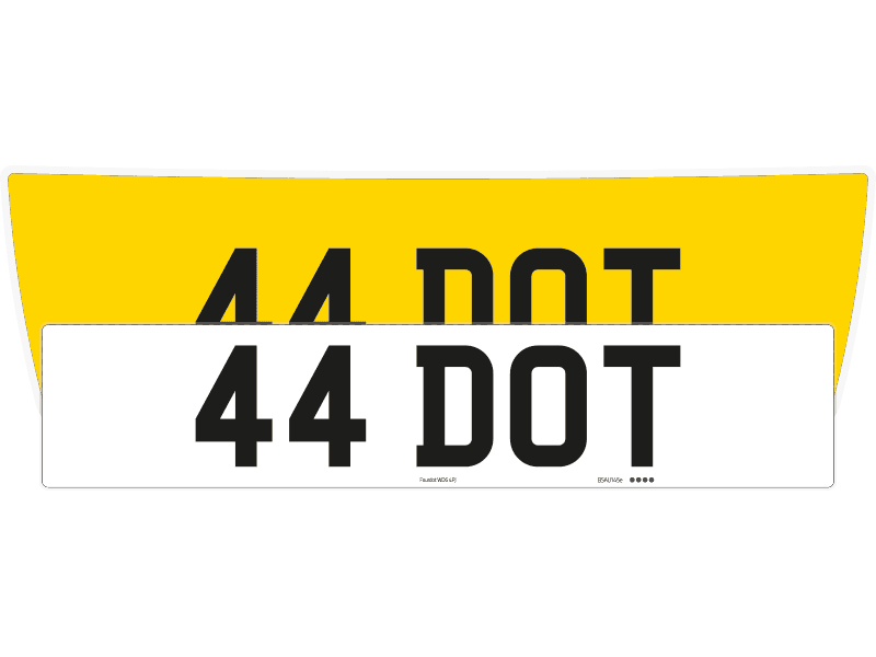 Aston Martin DB9 Reflective Signature & Classic Plate Set