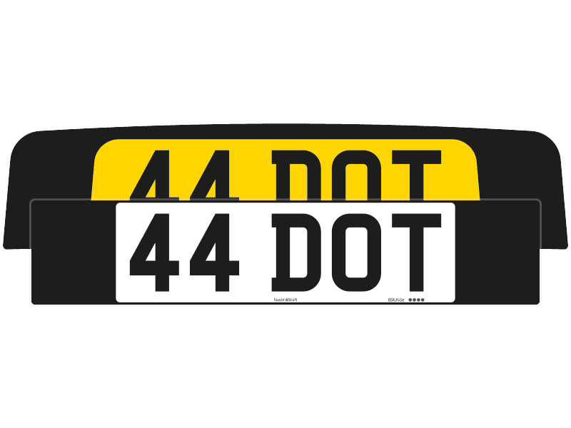 Lotus Emira number plates Black Signature and Classic set