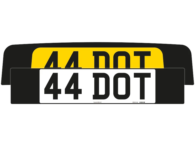 Lotus Emira number plates Black Signature and Classic set