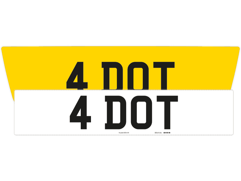 Aston Martin DB9 Reflective Signature & Classic Plate Set