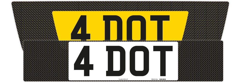 Aston Martin DB9 Carbon Signature & Classic Plate Set