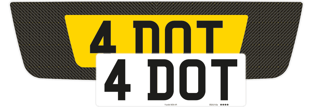 Aston Martin DB9 Carbon Signature & Zero Plate Set
