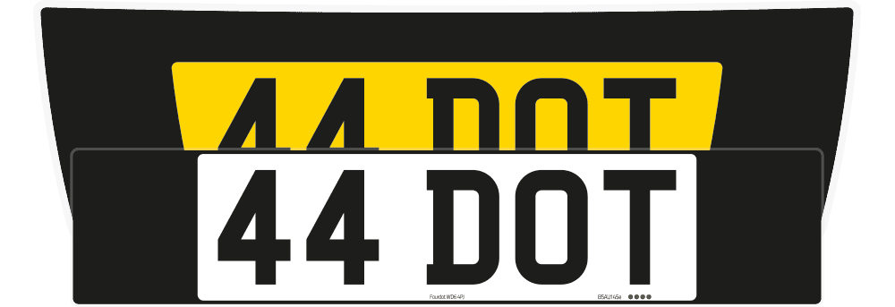 Aston Martin DB9 Black Signature & Classic Plate Set