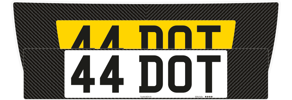 Aston Martin DB9 Carbon Signature & Classic Plate Set