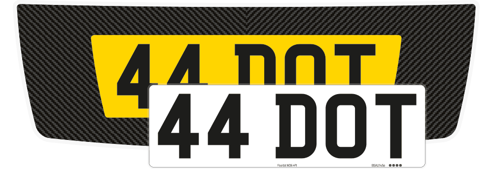 Aston Martin DB9 Carbon Signature & Zero Plate Set