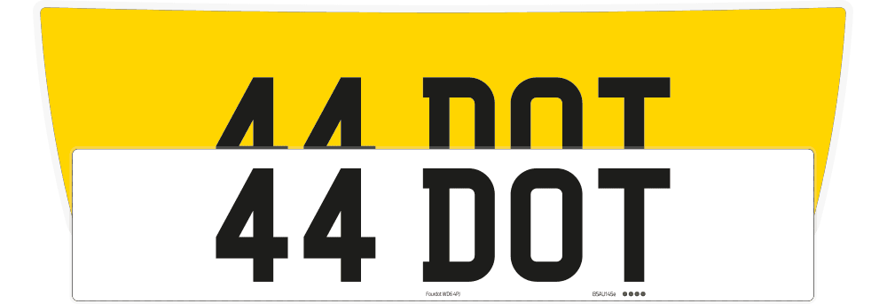 Aston Martin DB9 Reflective Signature & Classic Plate Set