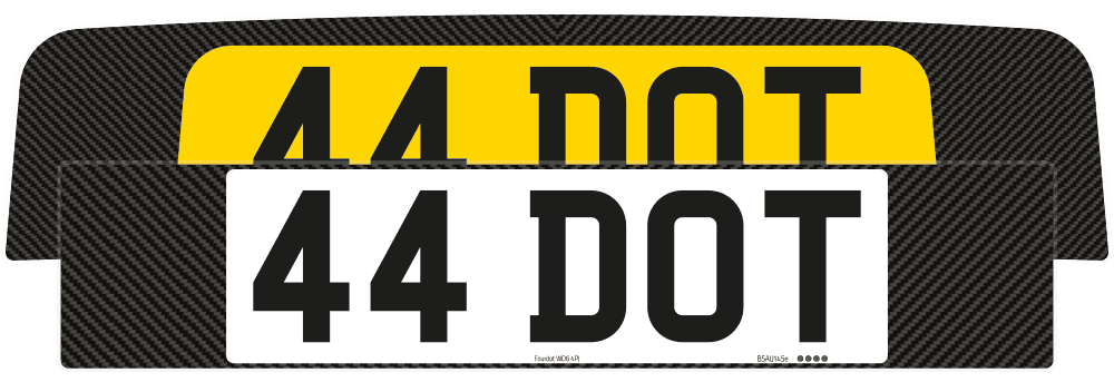 Carbon Signature and Classic number plate set for Lotus Emira