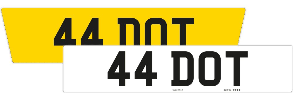 Aston Martin DB12 Reflective Signature & Classic Plate Set